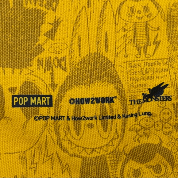 Pop Mart• THE MONSTERS 10th Anniversary EXCLUSIVE tote bag - NWT•in factory bag - Picture 6 of 8